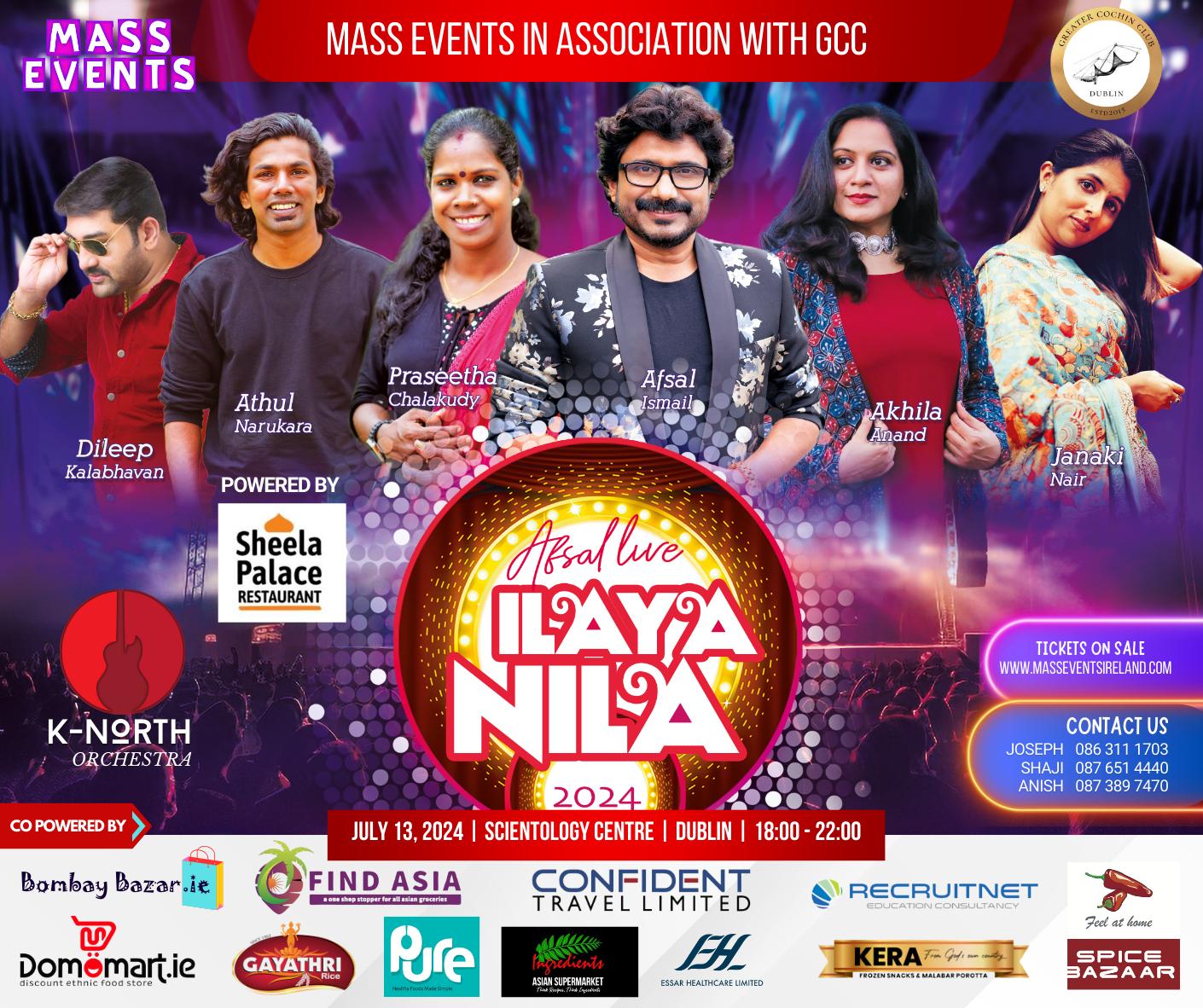 Afsal Live ILAYA NILA 2024 Dublin